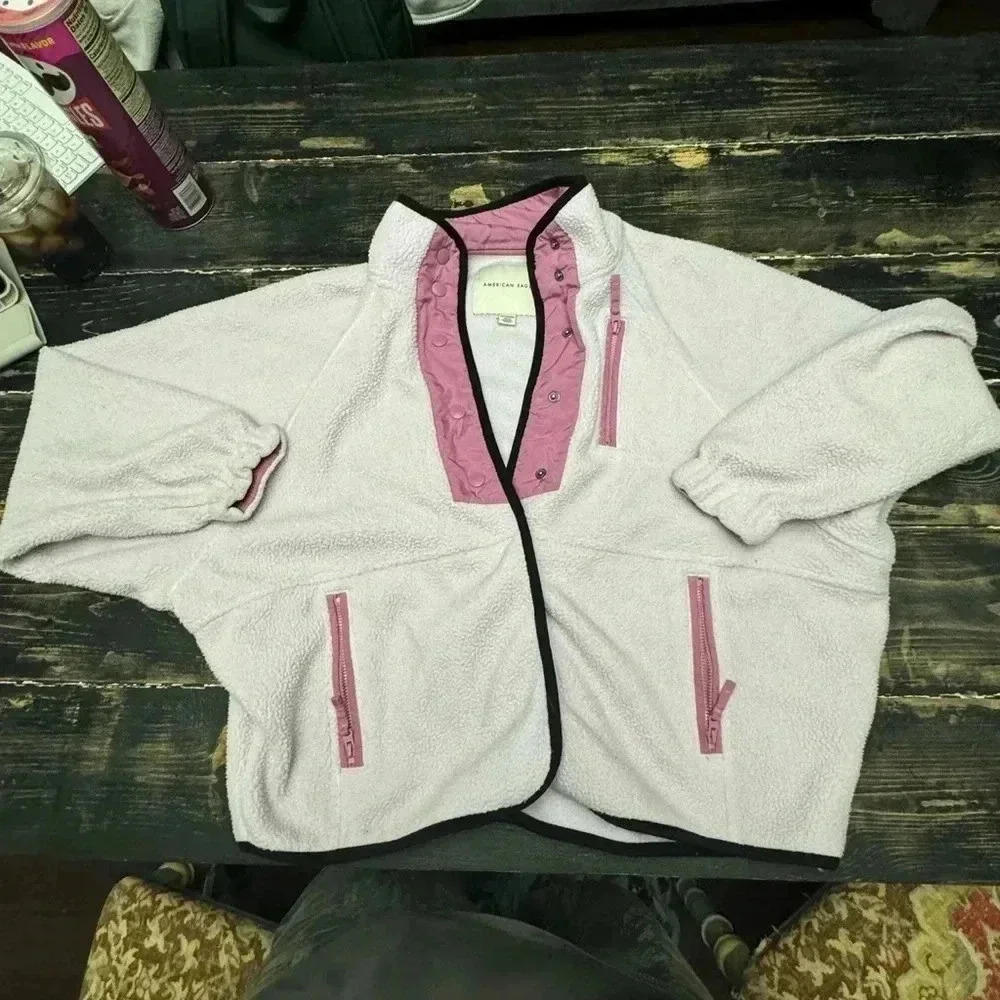 American Eagle Button Up Jacket Size XS (fits like a medium)